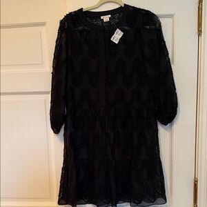 Shoshanna Black Textured Dress